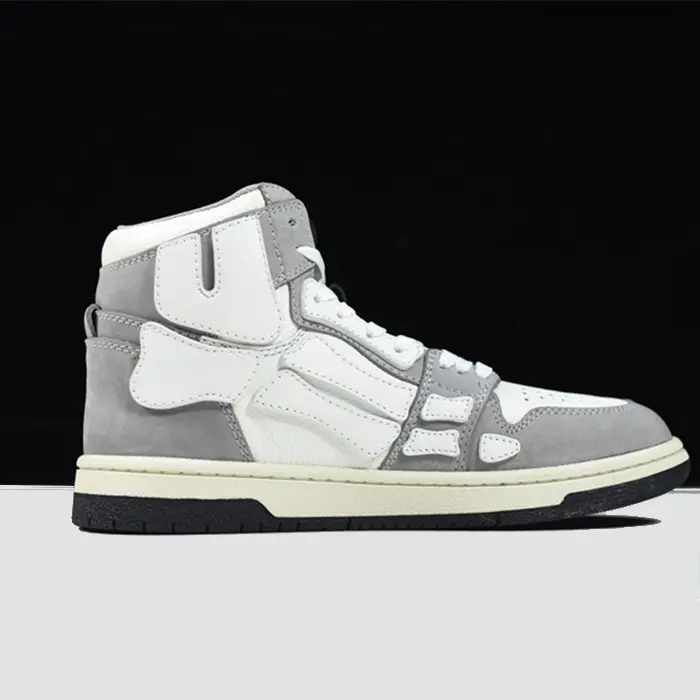AMIRI Skel Top Hi Gery White WFS002 030 (5) AMIRI Skel Top Hi Gery White WFS002 030 (5)
